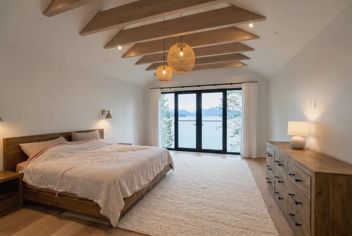 Around the House — bedroom with lake view