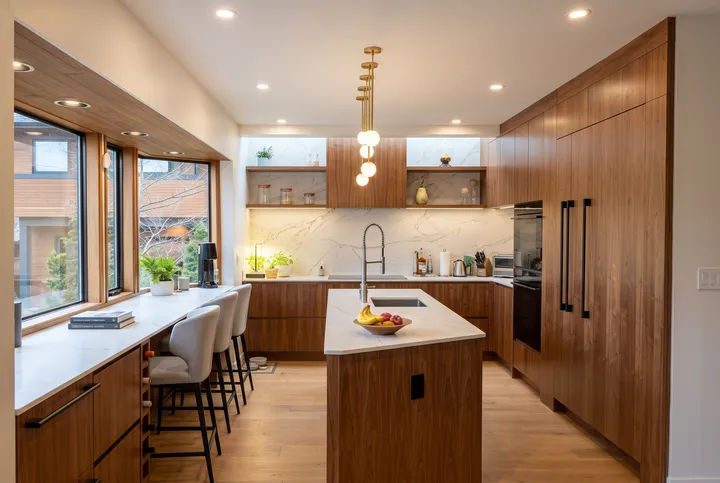 Around the House — kitchen with bay window nook